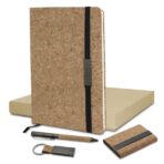 coffret cadeau 4 pièces en liège et métal